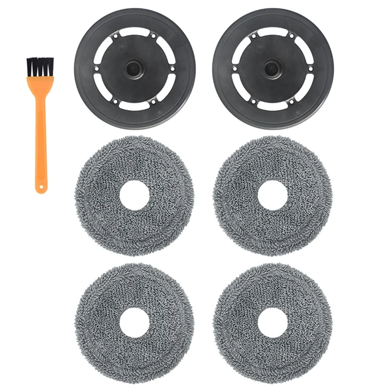 

7Pcs For Ecovacs Deebot N9+ Accessories Mop Robot Vacuum Cleaner Cleaning Cloth Rag Holder Replacement Part Gray