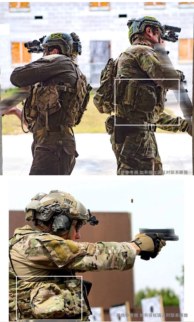 Outdoor Sports Tactical Camouflage Crye Precision GP Touch 6 × 6 × 3 Square Sundry Storage Bag Available In Multiple Colors