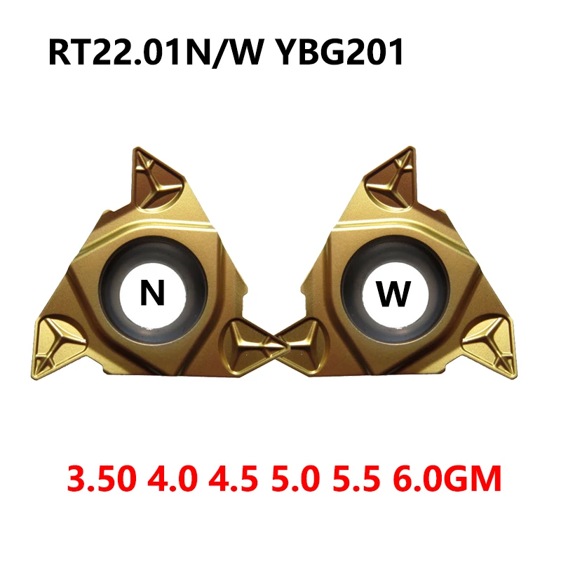 YBG201 RT22.01W RT22.01N 3.50GM 4.0GM 4.5GM 5.0GM 5.5GM 6.0GM оригинальные карбидные вставки 22ER 22IR 3 5 4 0 ISO