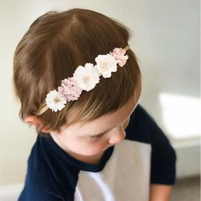 

Beautiful And Cute Flower Hairband Baby Party Headwear Baby Holiday Celebration Headdress Baby Head Flower Boutique Headwear