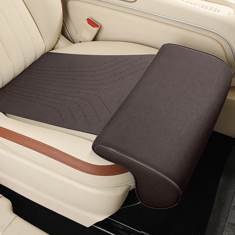 

Удлинитель для ног автомобильного сиденья, замшевый универсальный удлинитель для автомобильного сиденья, подушка для ног для водителя, пенопластовый коврик для сиденья с эффектом памяти, чехол