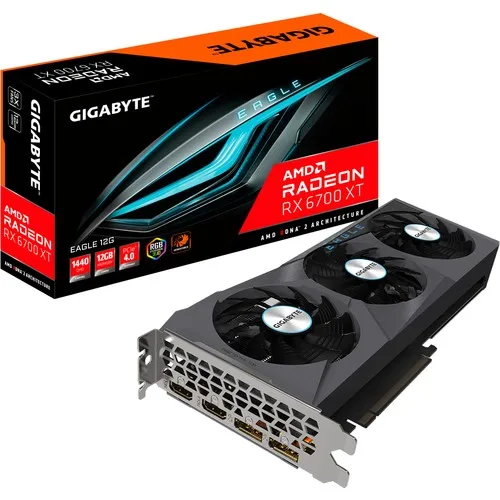 

Gigabyte Amd Radeon RX6700XT 12GB Gddr6 (DX12) Pci-E X16 Screen Card GV-R67XTEAGLE-12GD-VGA