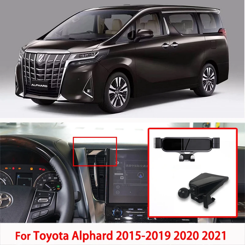 

Car Phone Mount Holder For Toyota Alphard 2015 2016 2017 2018 2019 2020 2021 GPS Navigation Bracket Car Accessories