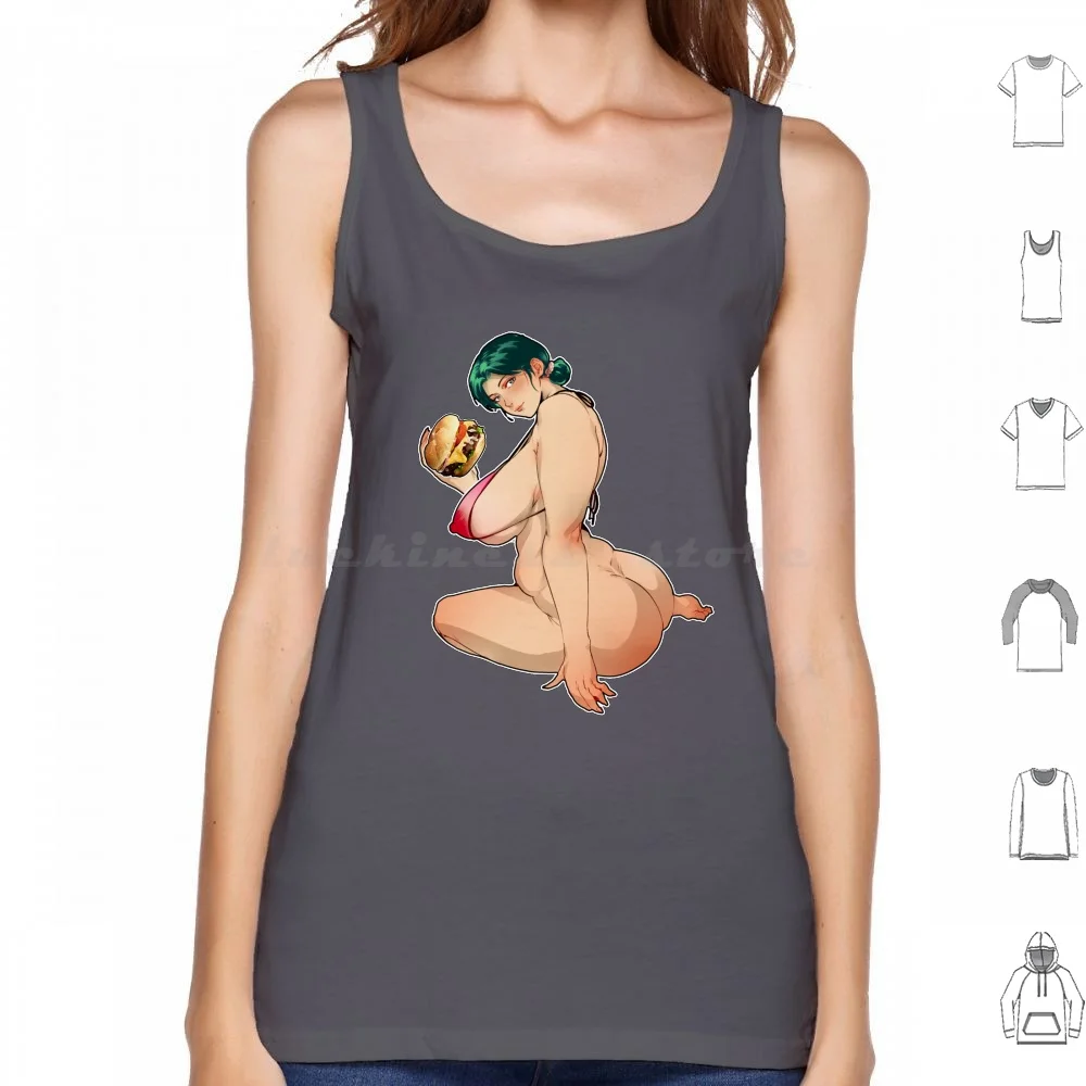 

Burger Tank Tops Print Cotton Hentai Manga Doujin Doujinshi Lewd Oppai Waifu Sexy Boobs Venombeasticorn