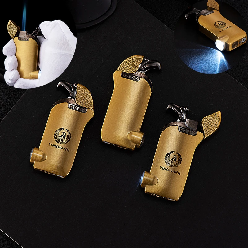 With Lighting Windproof Blue Flame Butane Cigarette Lighters