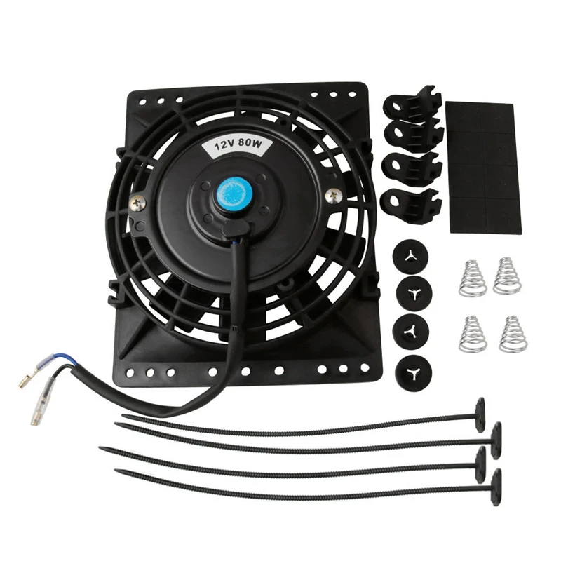 6 дюймов Тонкий 650CFM Радиатор Охлаждающие вентиляторы Универсальный тонкий