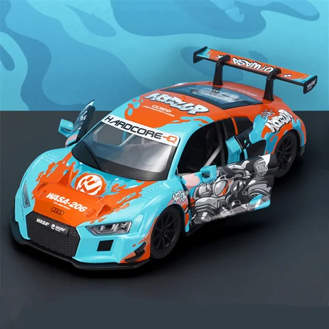 Металлическая модель BMW M4 GT3 AUDI R8 LMS WASA 1:24