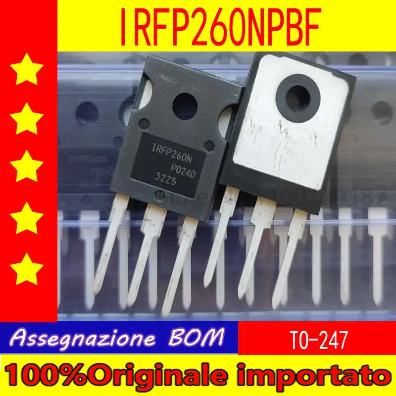 

100% Оригинальный импортный 10 шт./лот IRFP260NPBF IRFP260N TO-247 полевой N канальный МОП-транзистор 200 в 50 А 40 мл-