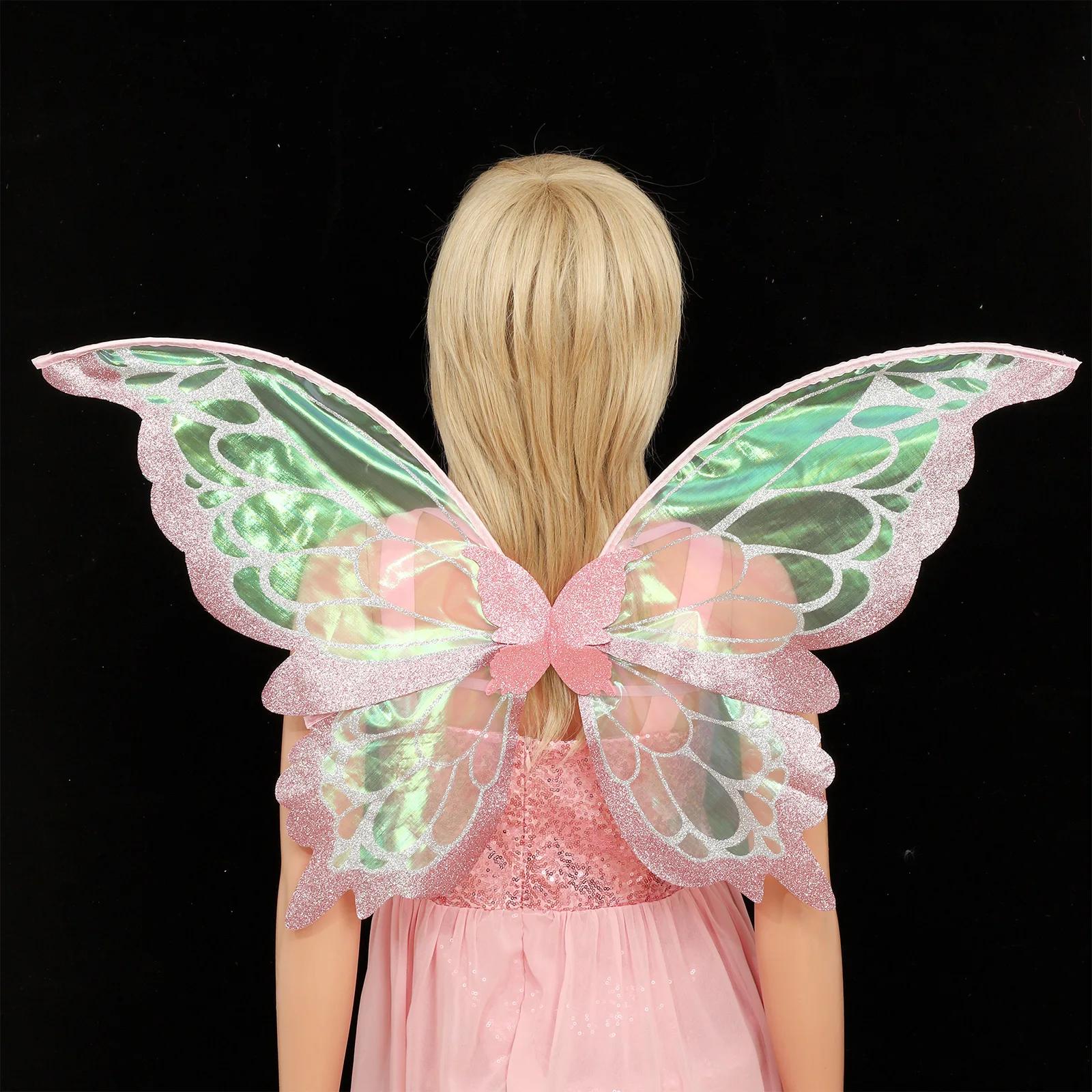 Градиентные крылья феи аксессуар прозрачное блестящее крыло ангела вечерние