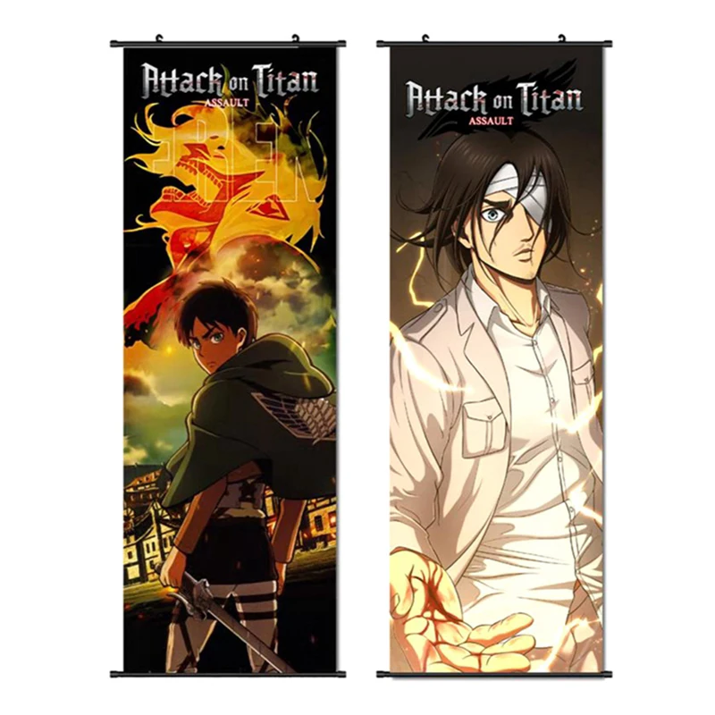 

Japanese Classic Anime Attack on Titan Season 4 Poster Kraft Paper Prints and Posters Home Room Decor Art Wall Stickers