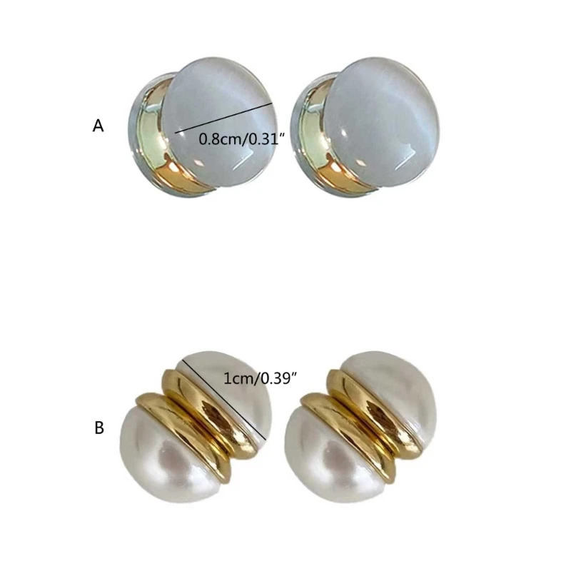 Корейские модные магнитные серьги с камнем кошачий глаз для женщин трендовые