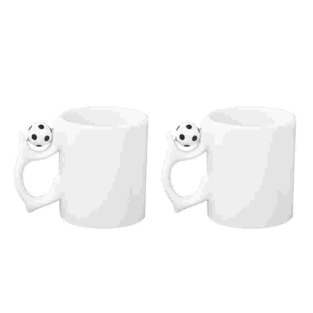 

2pcs Beverage Containers Football Cups Creative Coffee Mugs Soccer Mugs Cups