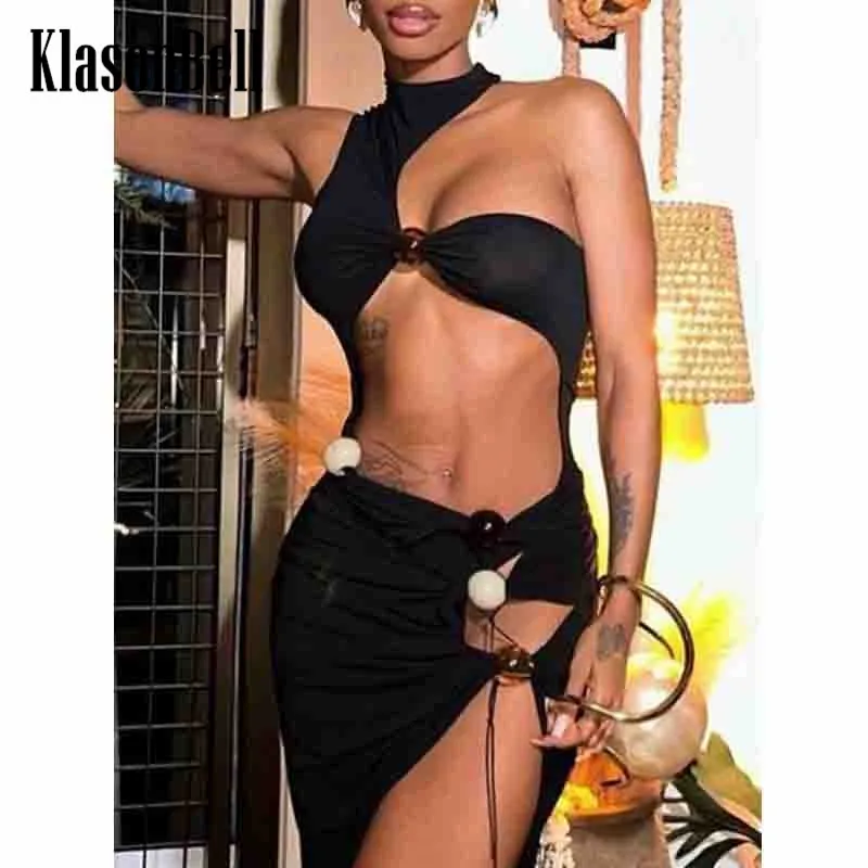 

5,5 KlasonBell пляжный праздничный стиль, асимметричный сексуальный женский Трикотажный боди с вырезами