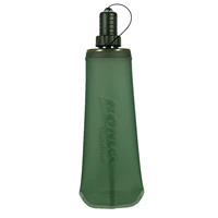 tpu folding soft flask sport water bottle running camping hiking water bag collapsible drink water bottle gobelet pliable