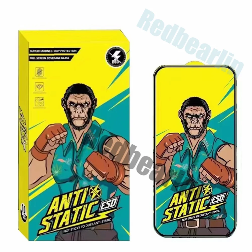 10pcs Big Curved Matte Privacy Anti-Static HD ESD Tempered Film Screen Protector For iPhone x xr xs max 11 12 13 14 Pro max