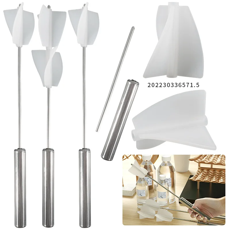 

Resin Mixer For Epoxy Resin Mixer DIY Semi-automatic Mixer Activity Glue Stick Speed Mixing Glue Silicone Mold Hand Stirrer Bar