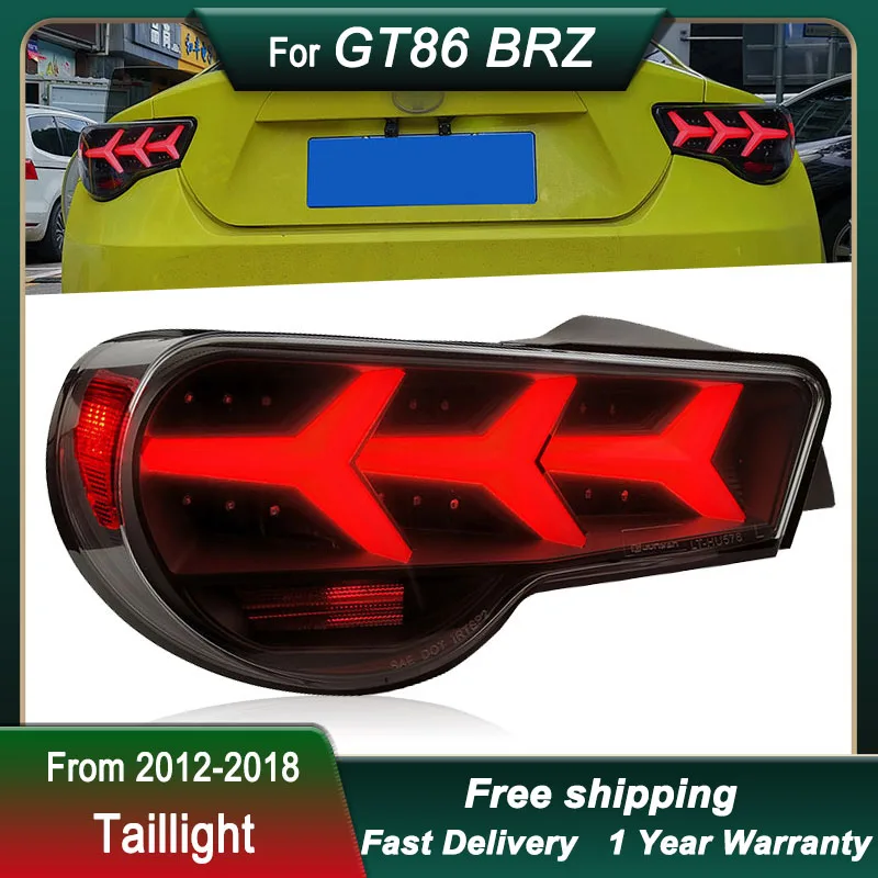 

Автомобильные задние фонари для Toyoto GT86 и Subaru BRZ 12-18, задние фонари, динамический сигнал поворота, задний фонарь в сборе
