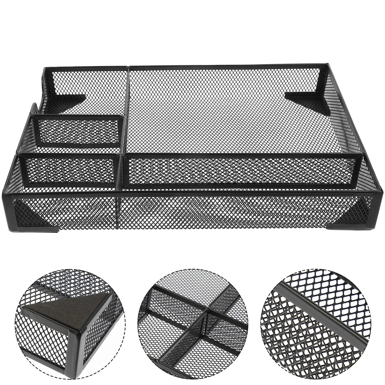 

Органайзер, лоток для файлов, сетчатый Настольный держатель для хранения, ящик для макияжа, канцелярские товары, металлическая папка, бумаж...