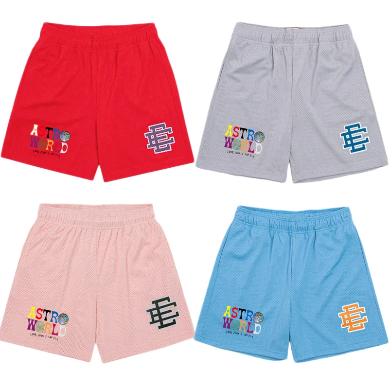 

Eric Emanuel EE Brand Fashion Shorts Men Women Fitness Joggers Mesh Breathable Sports Styles Shorts Hip Hop Streetwear Trend