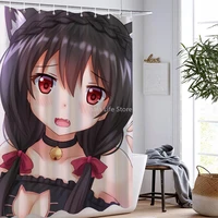 god%e2%80%99s blessing on this wonderful world shower curtains 3d print anime home room decor waterproof bathroom curtain with hooks