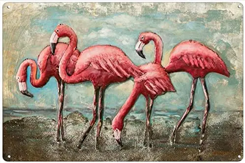 

Vintage Metal Tin Signs for Flamingo Lovers Home Decoration Art Posters