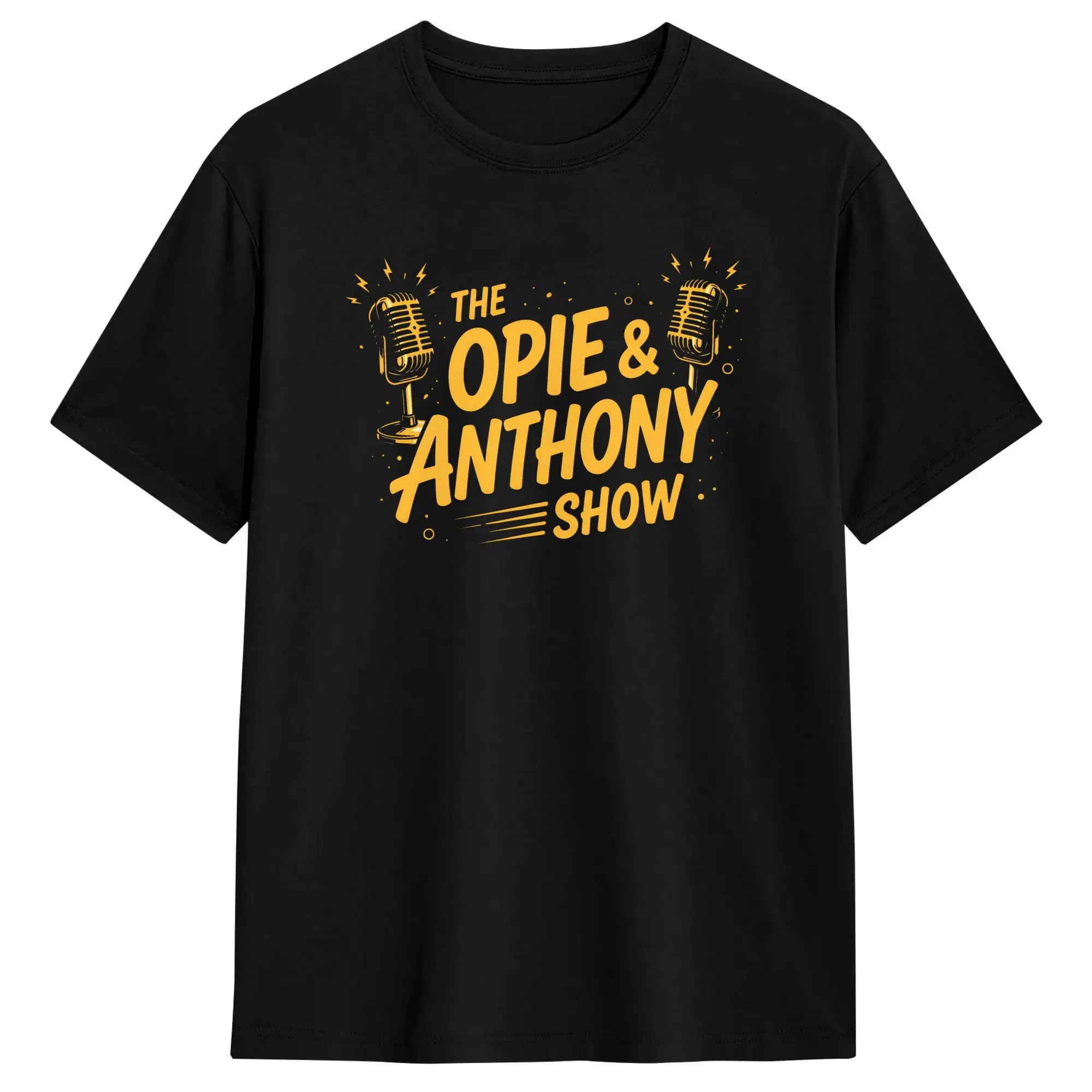 Фото Летняя футболка Opie And Anthony American Talk Show Radio Program, футболки из 100% хлопка для мужчин, футболки Y2K с короткими рукавами №1