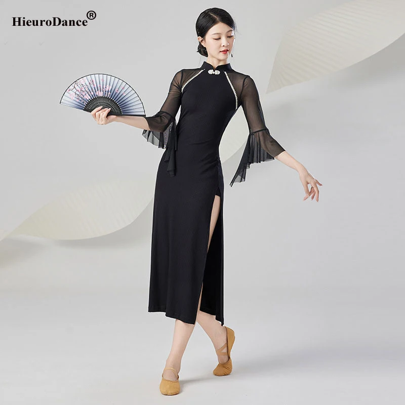 Костюм народного танца приталенный танцевальный современный женский костюм для