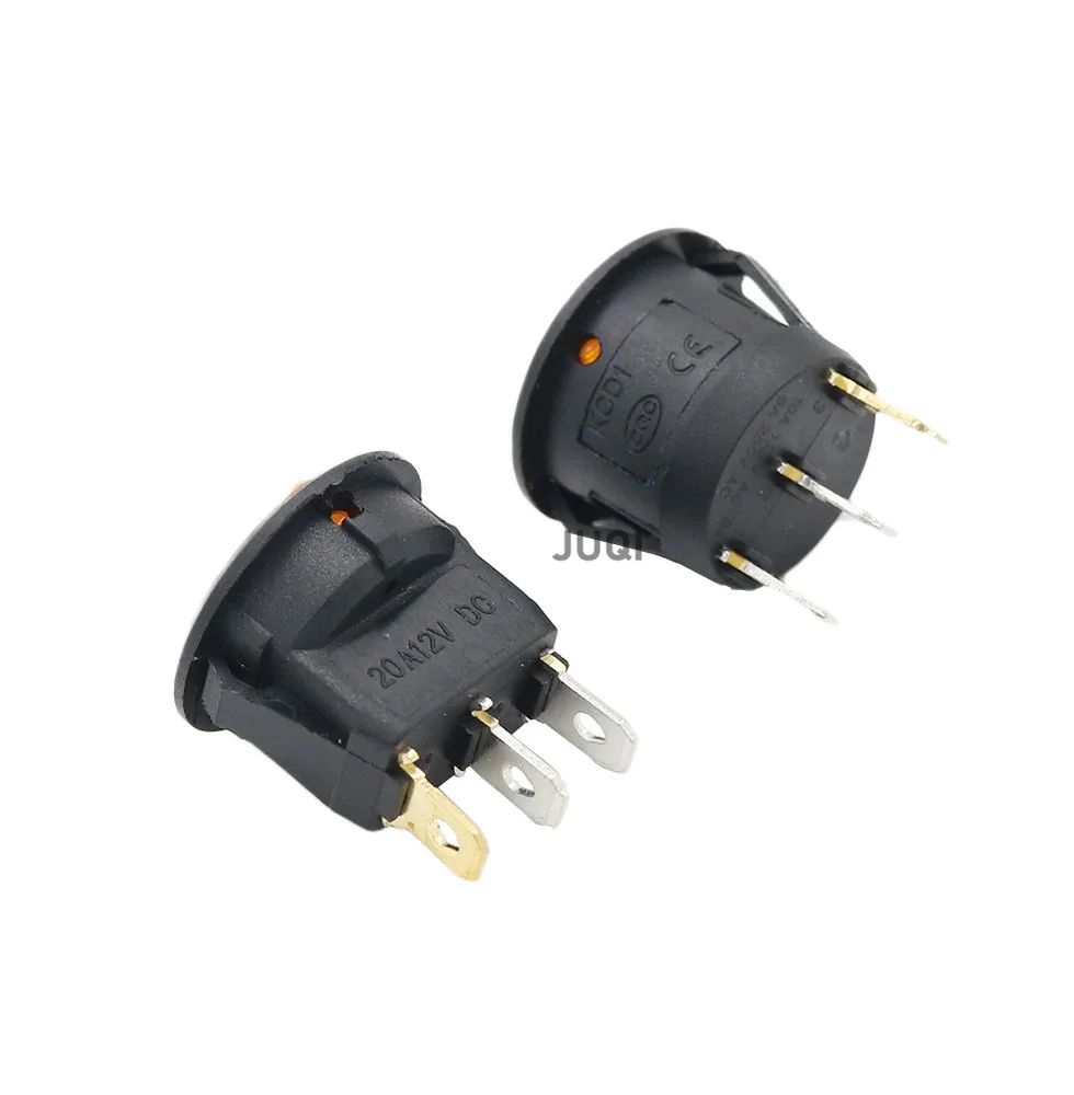 Зеленый Кулисный Переключатель KCD1 2 шт. 12 В 220 ВКЛ-ВЫКЛ положения 3 контакта