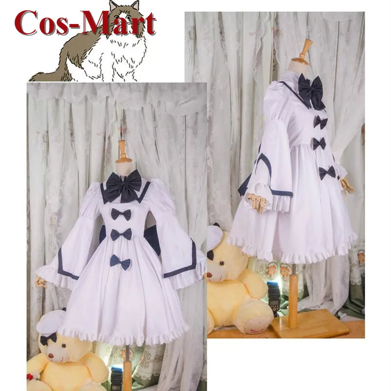 

Cos-Mart Game Touhou Project Sangetsusei Луна детский косплейный костюм белое Официальное Платье женское строгое индивидуальное изготовление