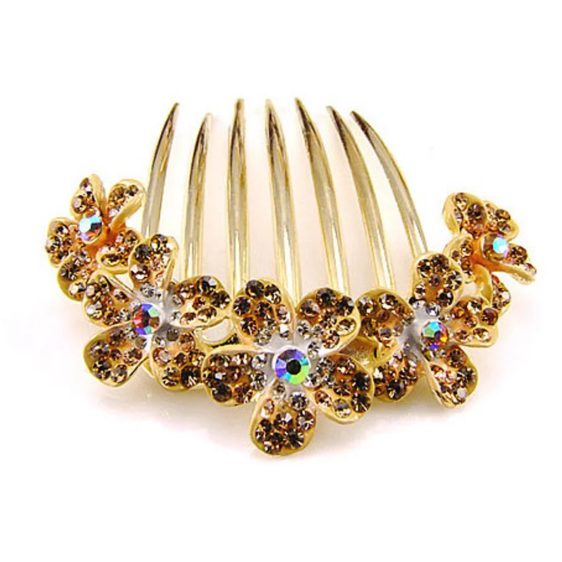 Женская свадебная Металлическая Заколка-пряжка в виде листьев F032 | Украшения и