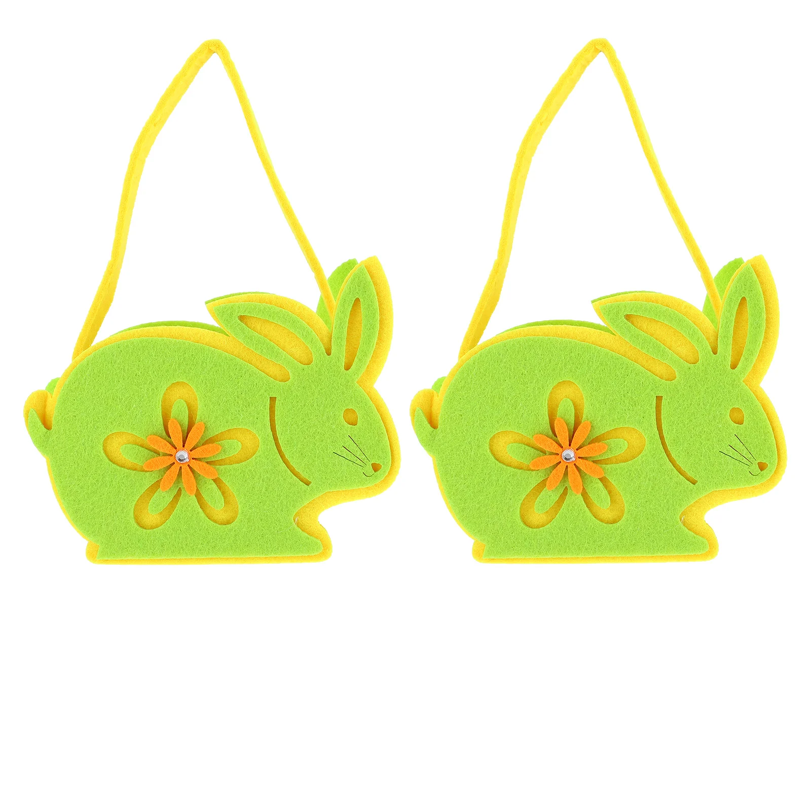 

2pcs Fabric Crafts Baskets Creative Easter Baskets Household Storage Baskets