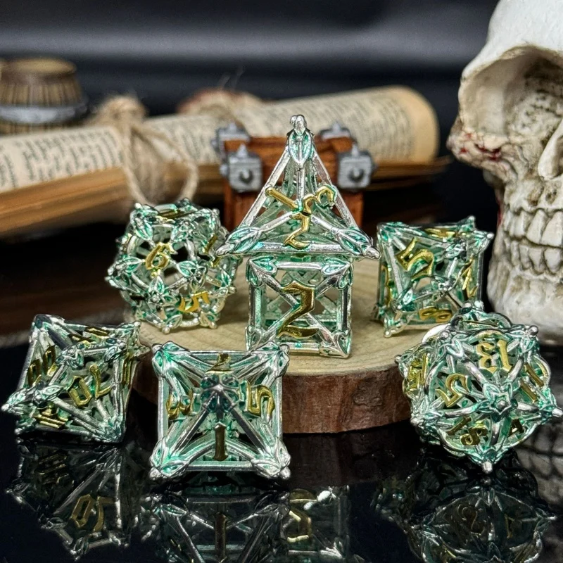 Полые игральные кости dndDungeons &amp Dragons металлические костюмtrpgCross-Border настольная