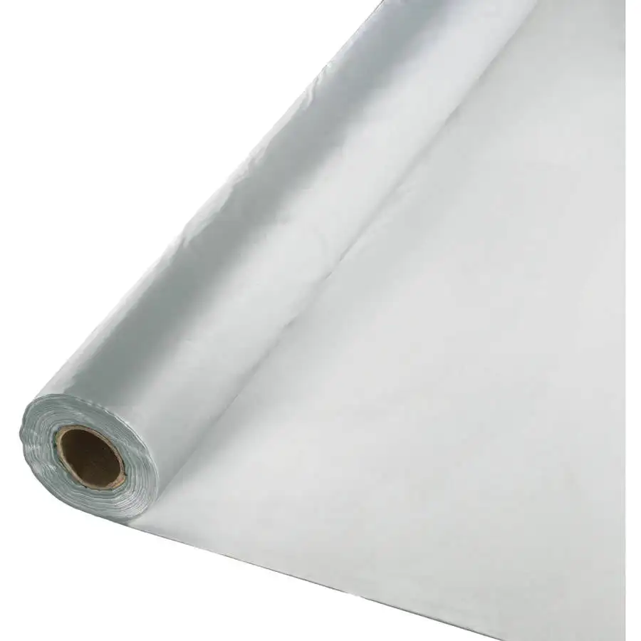 

Shimmering Silver Banquet Table Roll