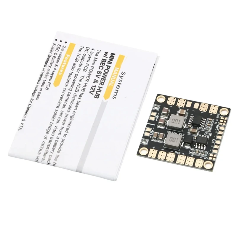 Распределительная плата PDB с BEC 5V 12V для FPV QAV250 ZMR250 Мультикоптер Квадрокоптер