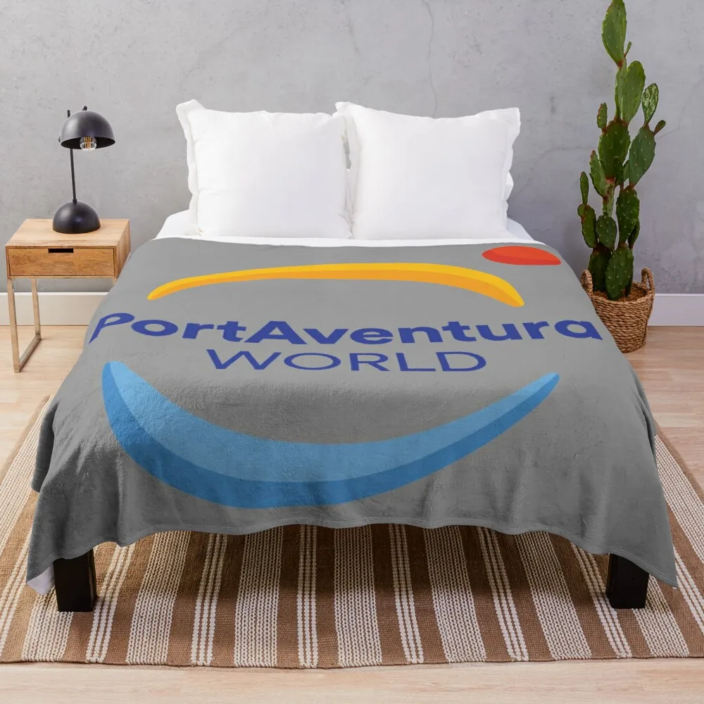 

PortAventura World Throw Blanket Fleece Bkanket Goods For Home And Comfort Microfiber Fabric Throw And Blanket From Fluff