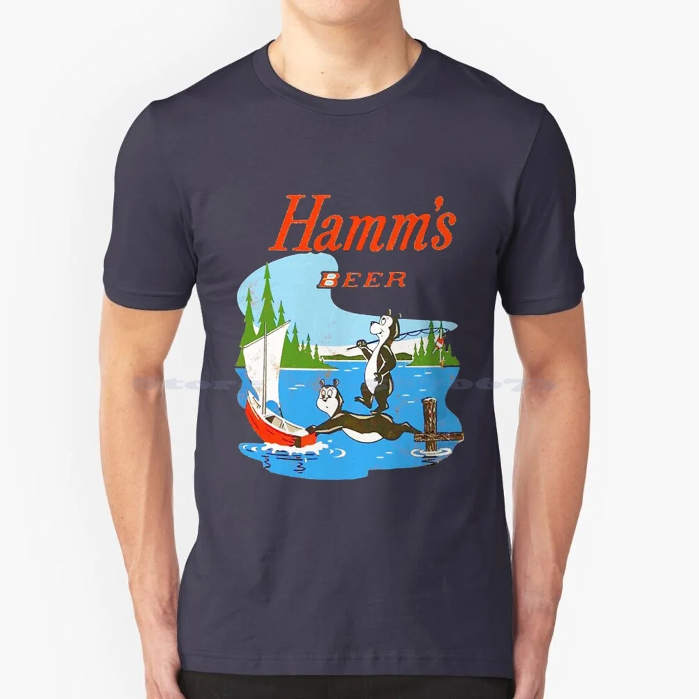 Футболка Hamm'S-Beer 100% хлопок футболка Hamms Beer