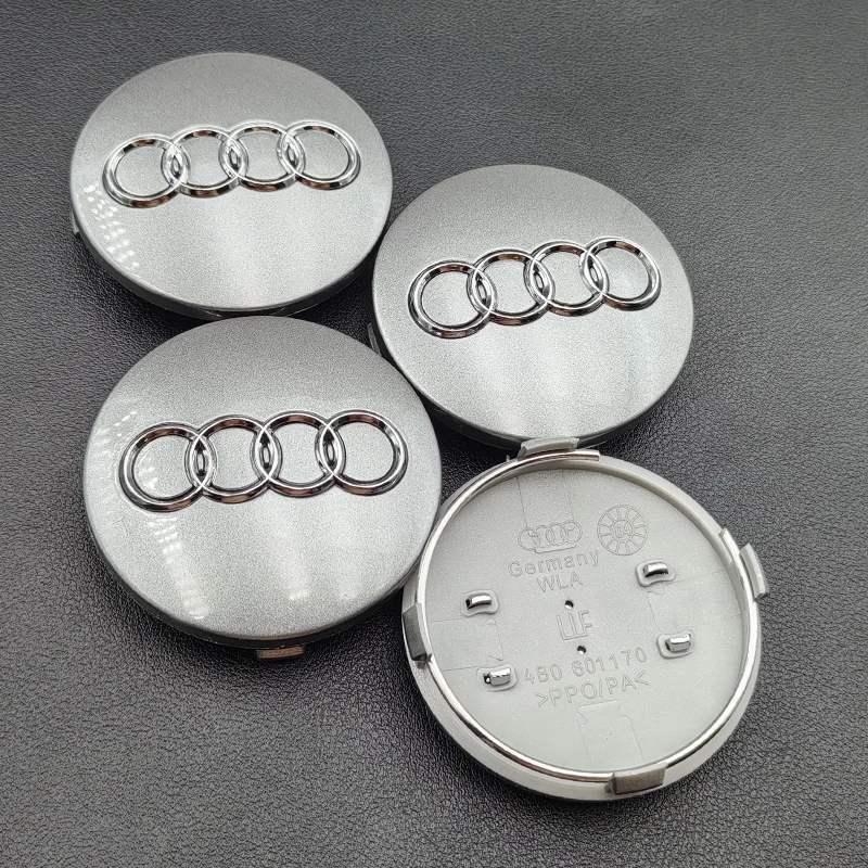 

4 шт. 60 мм 61 мм 68 мм 69 мм 77 мм Audi Колпаки ступиц Автомобильные колпаки для Audi A1 A2 A3 A4 A5 A6 A7 A8 S3 S6 Q3 Q5 Q7 Аксессуары