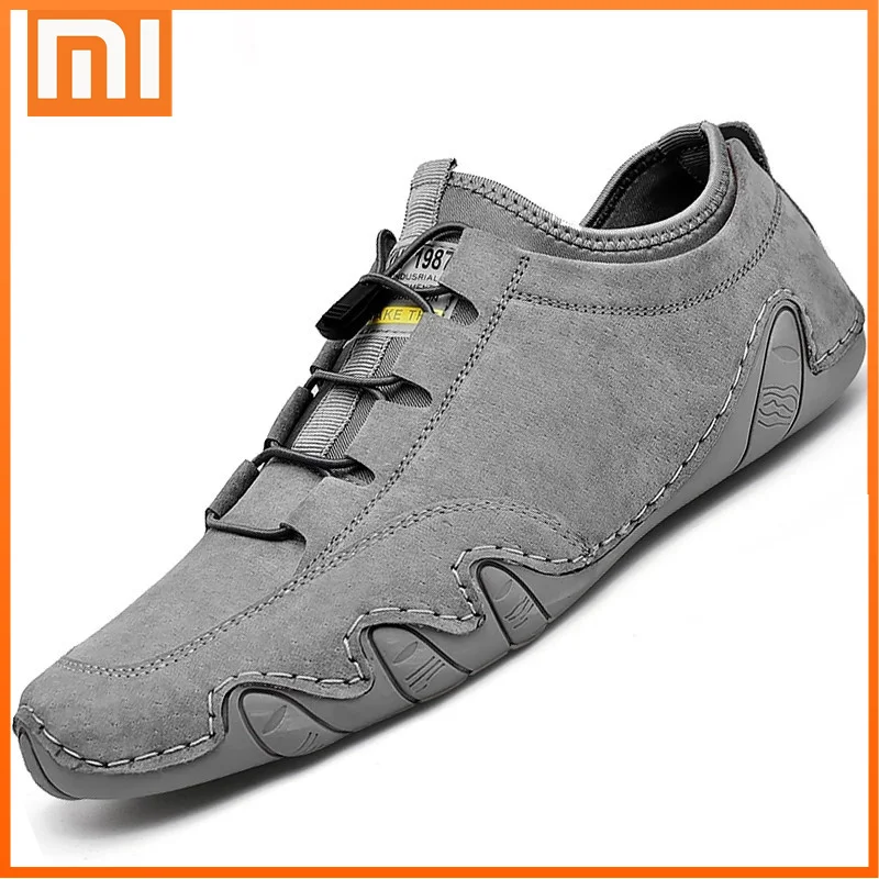 

Xiaomi Brand Men's Casual Shoes Genuine Leather Breathable Men's Moccasins Outdoor Men's Driving Shoes Hot Sale Men Shoes 38-46