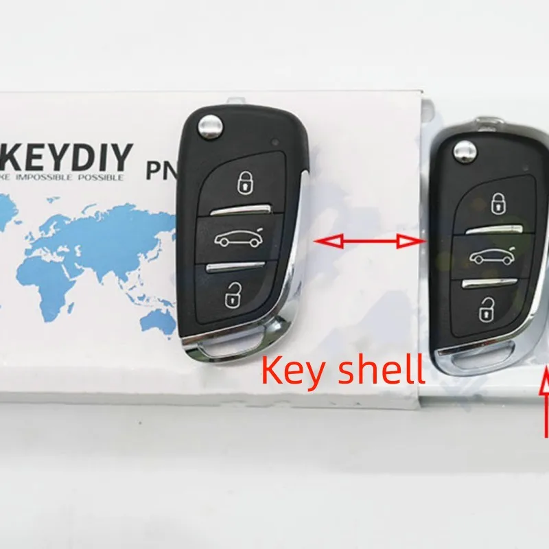 Фото Keychannel 1 шт. чехол для автомобильного ключа VVDI чехол для дистанционного управления KD откидной ключ корпус для ключа типа DS чехол для KD VVDI TY90 см... №3