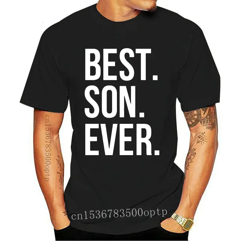 

Camiseta de papá para hombre, camisa divertida, regalo para hijo, el mejor hijo de todos los tiempos, 1