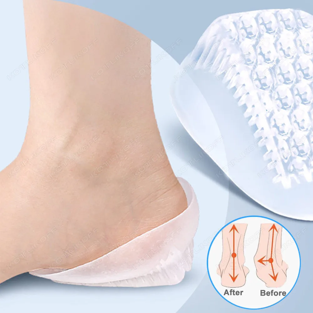 

Silicone Gel Insoles U-Shape Sports Heel Pad Soft Honeycomb Damping Heel Pain Fascitis Plantar Foot Protectors Heel Spur Cushion