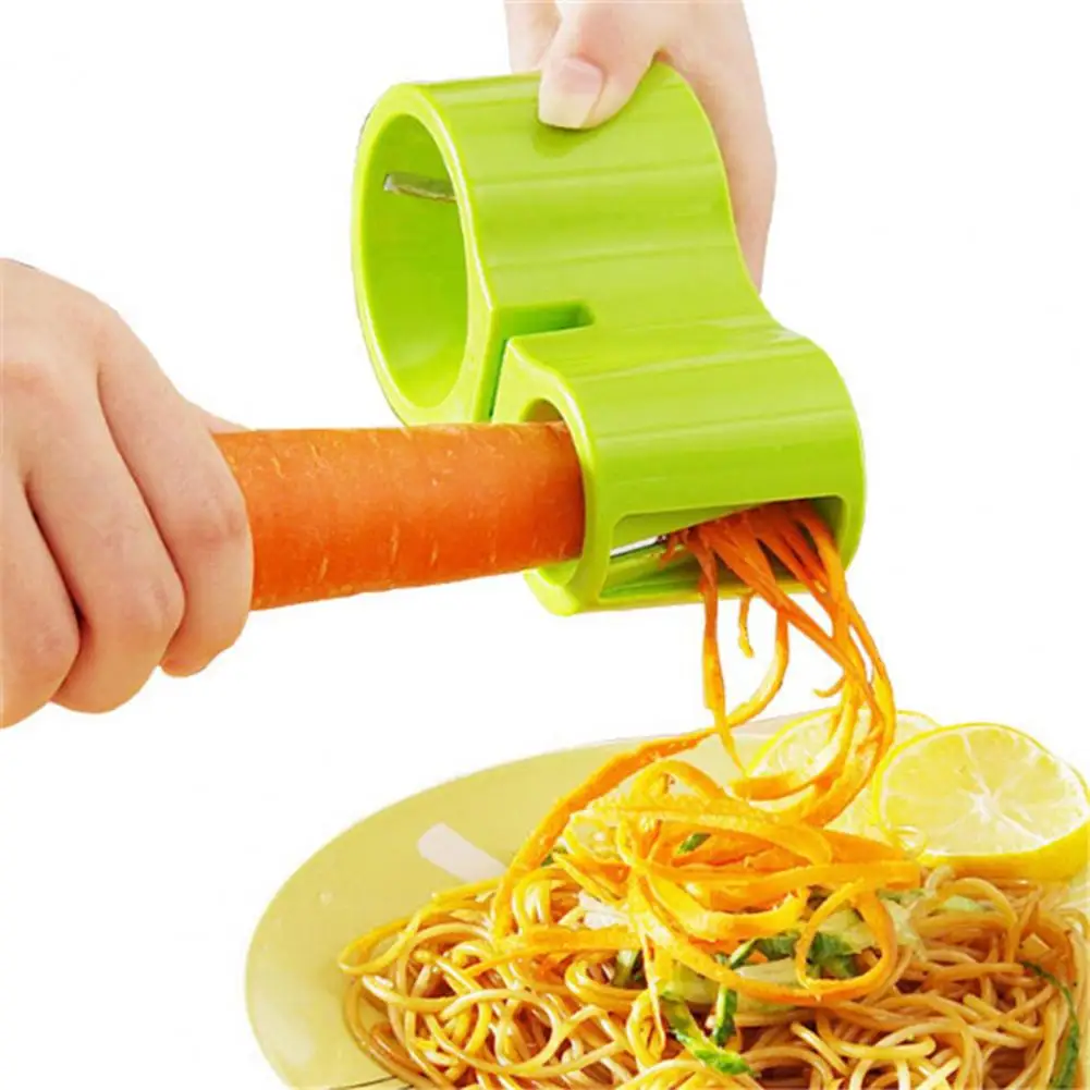 

Vegetable Fruit Slicer Handheld Spiral Shredder Peeler Carrot Cucumber Potato Spiral Grater With Sharpener Kitchen Accessorie