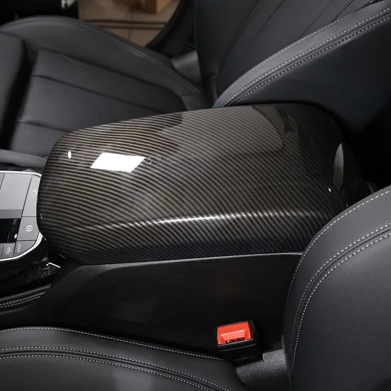 1 шт. LHD подлокотник центральной консоли из углеродного волокна чехол подходит