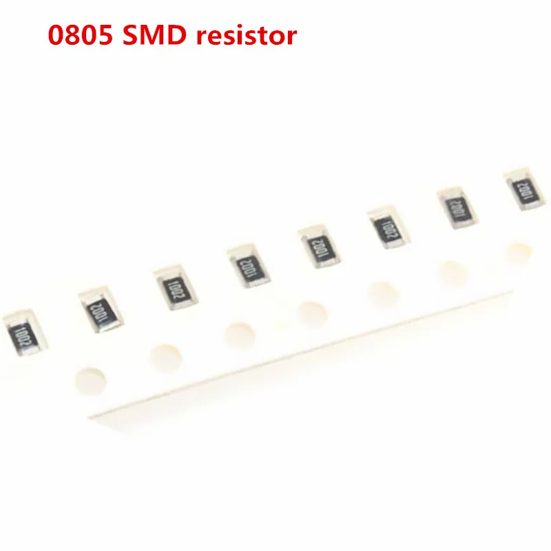 200 шт. 0805 SMD 1/8 Вт чиповый резистор 0R ~ 10M 0 10R 100R 220R 330R 470R 1K 4 7 K 10K 47K 100K 10 100 330 470 Ом