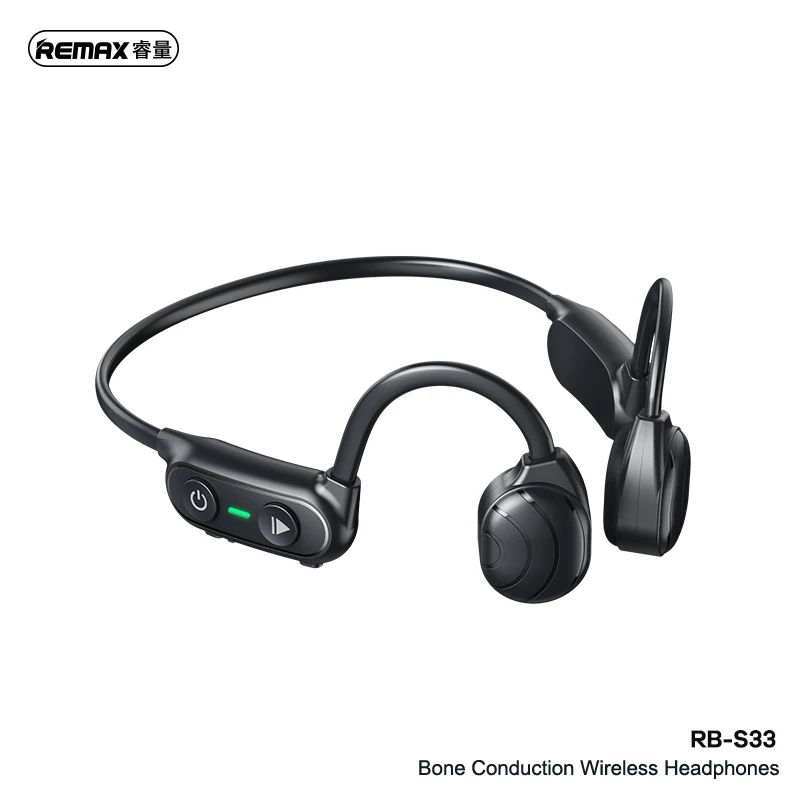 

Remax Bone Conduction Headphones Wireless Earpones 5.0 Bluetooth movement Headset Earbuds Low Latency Stereo with Microphone