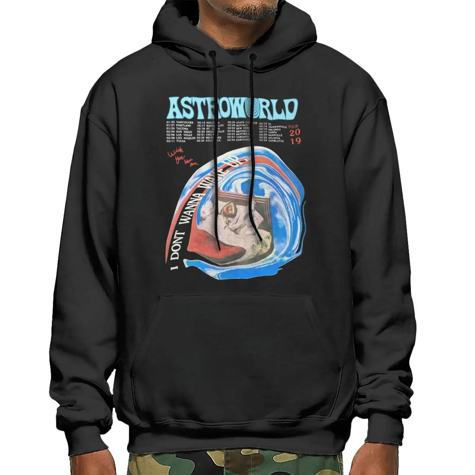 

Astroworld Tour Travis Scott I Dont Hoodie Sweatshirt With Zipper Gothic Clothes Sweat Oversize Men's Jacket Techwear Harajuku