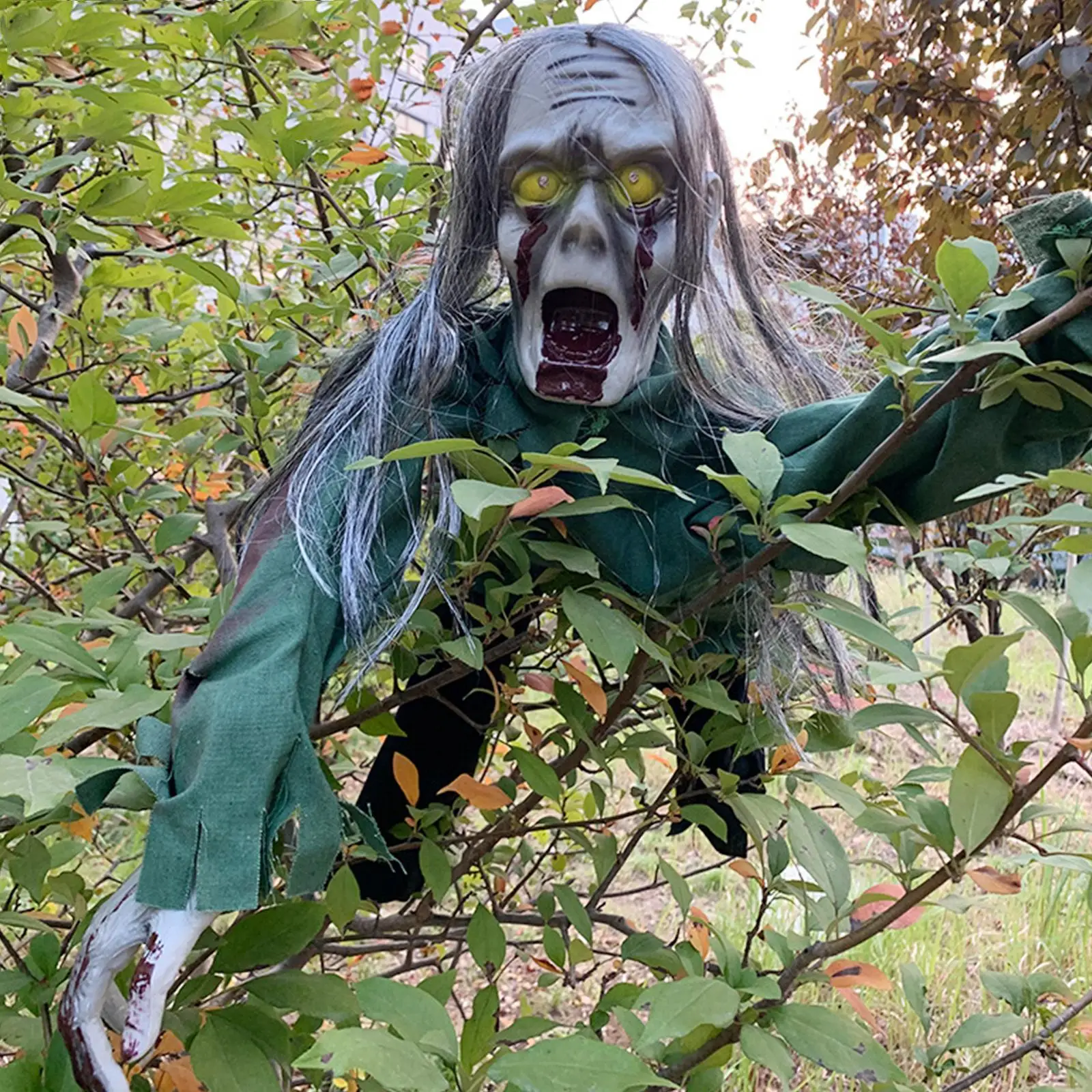 

Voice-activated Electric Climbing Garden Scary Decoration Ornament Glowing In Dark Miniature Garden Statue Potted Decorati