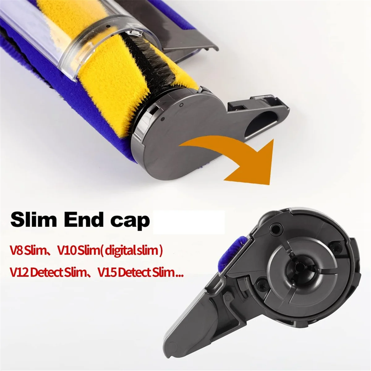 Торцевая крышка роликовой щетки для Dyson V10 Slim V12 Detect V15 боковые запасные части