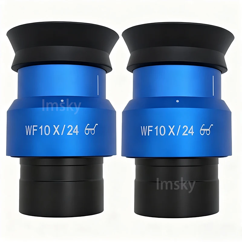 Фото WF10X/24 Широкоугольный окуляр с высокой осадкой, регулируемое поле зрения, монтажный интерфейс 30 мм для стереоскопического микроскопа №5