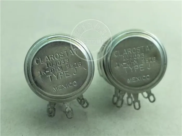

Clarostat 10J033 двойной потенциометр 1k Длина ручки 27 мм круглый